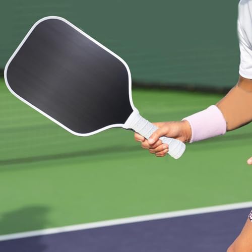Professional Pickleballs Paddle Practice Paddles with Long Handle and Frosted Surfaces for Training Racket