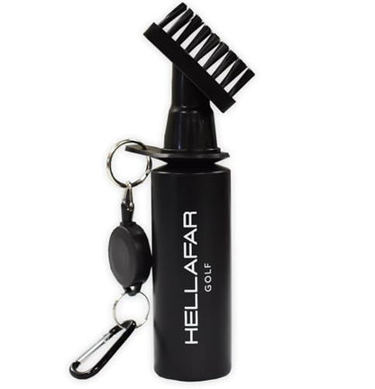 Premium Golf Club Water Brush Groove Cleaner with Retractable Clip and Nylon Bristles - Holds 5 Ounces of Water - Golf Accessories for Men, Best Golf Gifts for Men