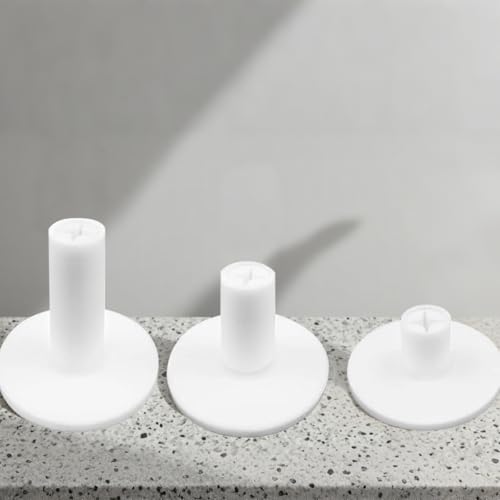 Golf Practice Tees 1/3/4 Pieces Packed Rubber Tee Indoor and Outdoor for Driving Range and Practice Mat White/Black/Orange/Glow - color: White Cross