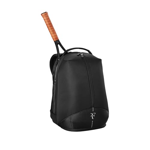 WILSON RF Tennis Racket Cover-Black - size: Holds up to 2 Rackets