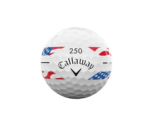 Callaway Golf Chrome Soft 2026 Golf Balls - color: USA Stripe
