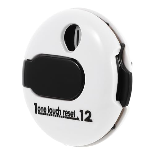 Cabilock Golf Score Counter Hat Clip, White Stroke Clicker Scorer, Portable Golf Scoring Device for Outdoor Play and Training
