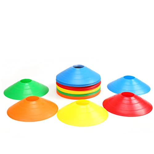 Garneck Football Training Disc Cone Markers Trainer Spot Equipment Pre Sports Rugby Soccer Training Disc Blue - color: Blue