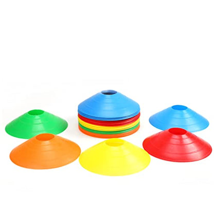 Garneck Football Training Disc Cone Markers Trainer Spot Equipment Pre Sports Rugby Soccer Training Disc Blue - color: Blue