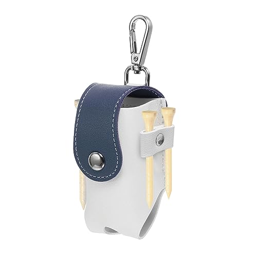 PATIKIL Golf Ball Waist Bag, Golf Ball Carry Pouch with Tee Holder, Buckle, Clip for Women Men Belt Golf Storage - color: Blue