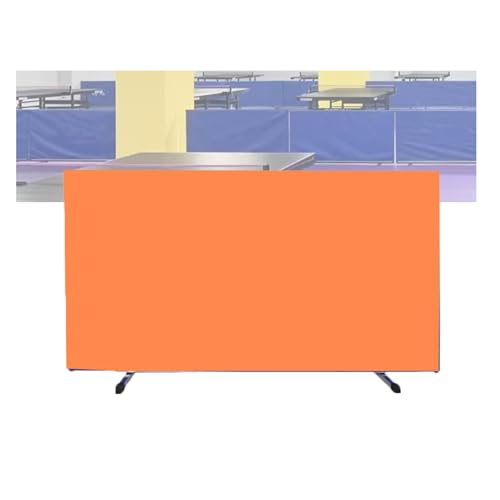 Table Tennis Surround Temporary Wall, Removable Training Fence. 600D Cloth Court Surround Baffle, Field Fence Block,Splicable Contest,for Stadiums Schools，（Orange，140x75cm/6pieces） - color: Orange, size: 140x75cm/6pieces