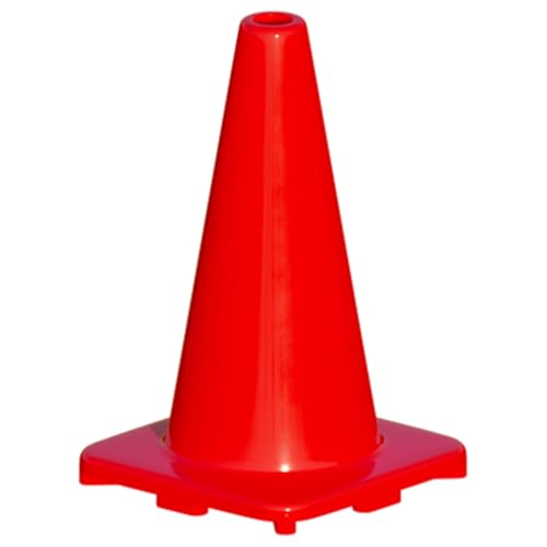 LVL10 Pro Training Cones - 12" Large Soccer Cones for Sports Training - for Basketball, Football, Basketball and Agility Drills - Soccer Field Markers that Won't Crack, Slide or Fly - style: 20 cones