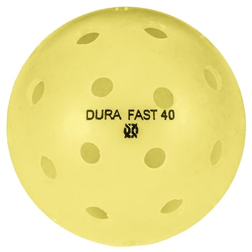 Onix Durafast 40 Pickleball Top Performance Engineered for Championship Play True Flight Competitive Ball - color: DURA Dura Fast Pickleball - 4 Pack - Yellow