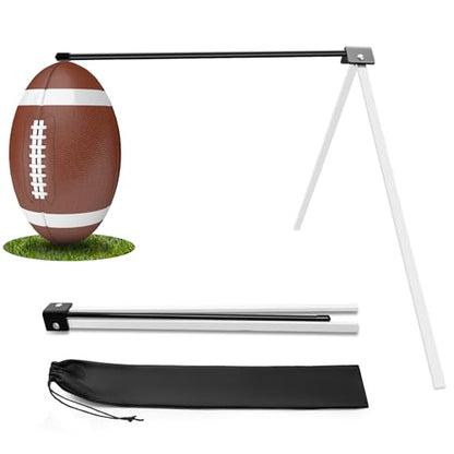 Football Kicking Tee Holder, Metal Football Kicking Stand for Field Goal Kickers Tee Stand, Foldable Field Goal Place Kicks Holder for Kickoff