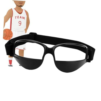 Basketball Glasses Low Head Training Aid Goggles Black Comfortable Soft Plastic Adjustable