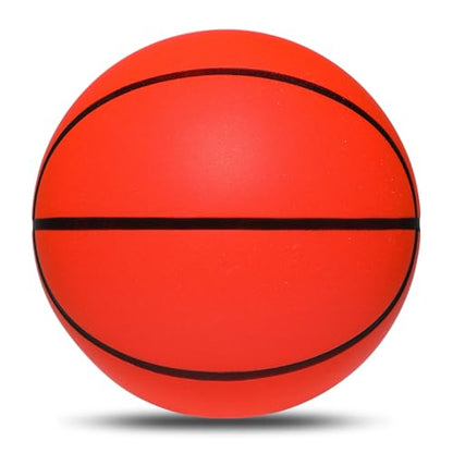 Silent Basketball Size 7 (29.5"), Indoor Airless Weighted Basketball,Soft Foam Grooved Dribble Dream Training Ball for Ages 8 and Up, Real Feel Higher Bounce & Quieter Practice(1.28lb)