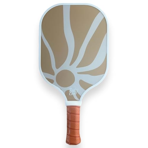 Rally Club Pickleball Paddles for Men Women | Carbon Fiber Polymer Honeycomb Composite Core | Lightweight Durable | Uniquely Designed Stylish for Singles Doubles - color: Tulum