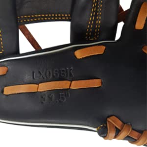 SKYLINE LEXIO LX06BK Baseball Glove for Infield Youth Adults Sports and Adult Baseball Training Competition Glove, Tanned Steer Hide Leather Glove