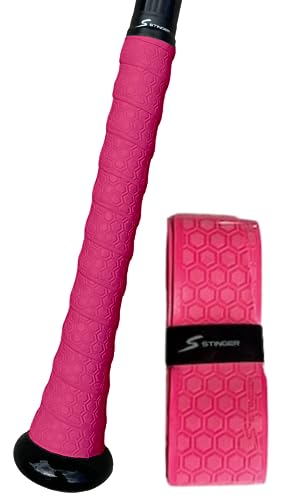 Stinger Sports Premium Polymer Bat Grip (Baseball and Softball) - color: Pink
