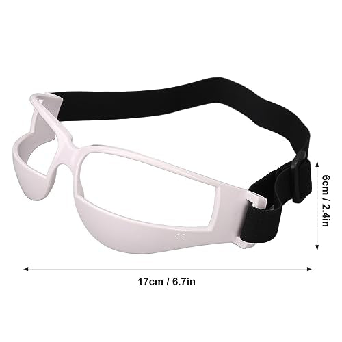 Horoper Basketball Goggles Basketball Training Tool Lightweight Adjustable and Anti Bowing Basketball Dribbling Goggles for Enhanced Skills and Head Protection