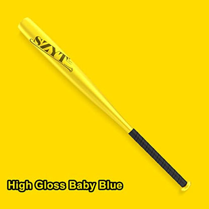 32 inch Baseball Bat Softball Bat T-Ball Bat Home Defense Self-Defense Aluminum Alloy Lightweight High Gloss - color: High Gloss Lemon Yellow, style: 25 inch
