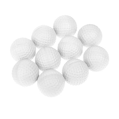 10 Pieces PU Foam Sponge Golf Training Soft Balls Golf Practice Balls, White