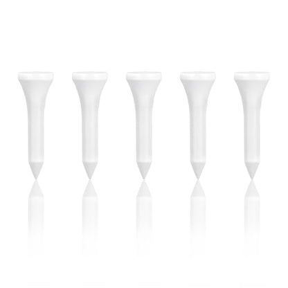 Wooden Golf Tees 3-1/4", 2-3/4", 1-1/2" Available,100 Count (Natural Color, White, Black, Blue, Red, Pink) - color: White, size: 1 1/2 inch