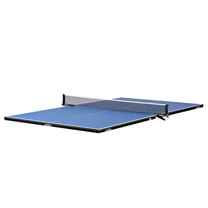 JOOLA Ping Pong Conversion Top with Net Set for Billiard and Pool Tables - Regulation Top Converts Billiards into Ping Pong Table - Includes Foam Padding for Protection - Steel Frame Option - color: Metal Apron