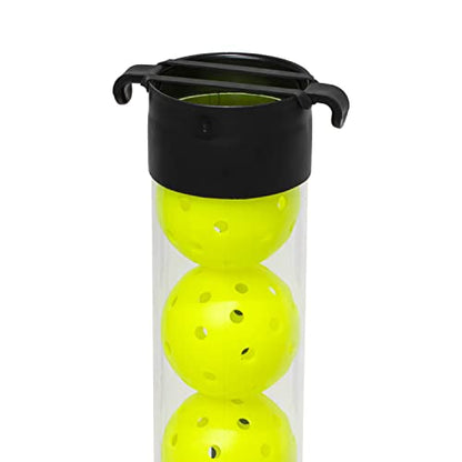 Franklin Sports Pickleball, Tennis + Padel Ball Hopper Tubes - (15) Tennis/Padel Ball + (13) Pickleball Picker Upper Tubes - Quick Pickup + Storage - Balls Not Included