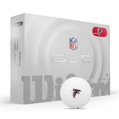 WILSON 2025 Duo Soft NFL Golf Ball - 12 Balls, White, Atlanta Falcons - color: Atlanta Falcons