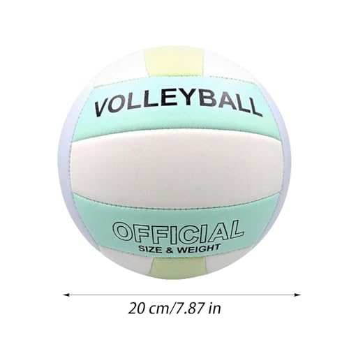 Beach Volleyball - Waterproof Indoor Outdoor Ball, Duraable Pu Leather Soft Volleyball Toy | Long Lasting Sports Training Game for Youth Adults Kids Girls Boys Gym Recreational Play Fun Athletic