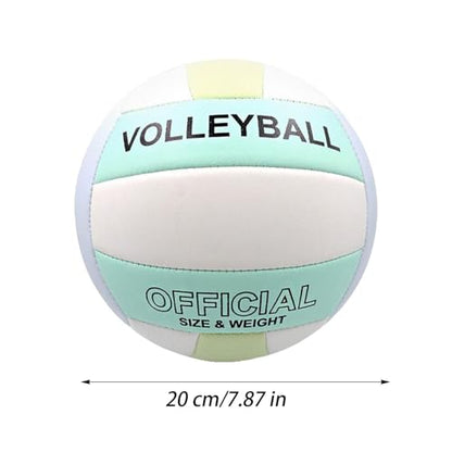 Beach Volleyball - Waterproof Indoor Outdoor Ball, Duraable Pu Leather Soft Volleyball Toy | Long Lasting Sports Training Game for Youth Adults Kids Girls Boys Gym Recreational Play Fun Athletic