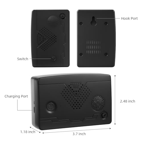 4Pack Ultrasonic Bat Repellent Devices for Attic House Porch, Bat Repellent System, Adjustable Bat Exclusion Device Outdoor&Indoor, Friendly to Human and Pet