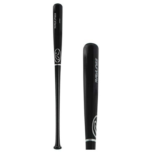 Rawlings Rawlings | Youth Wood Baseball Bat | Ash | Multiple Sizes & Colors - color: Black | Y242 | Adirondack Series, size: 31"