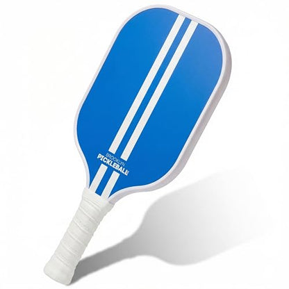– Carbon Fiber Pickleball Paddles – USAPA Approved, Honeycomb Core, Cushioned Grip, Lightweight Design – Single Paddles & Paddle Sets - color: Blue Stripe - Single Paddle