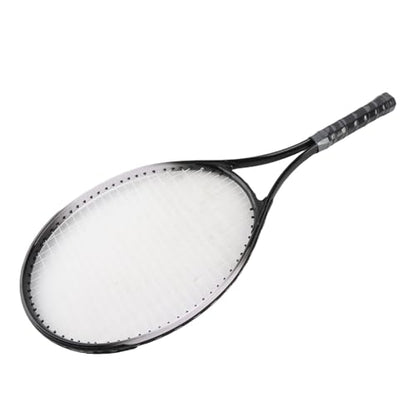 Drfeify 27 Inch Tennis Racket with Lightweight Aluminium and Ergonomic Handle for Adults and Beginners - color: Black