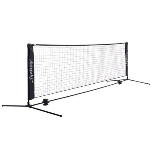Aoneky Mini Portable Tennis Net for Driveway - Kids Soccer Tennis Net - Pickleball Net - size: 6.8 Feet