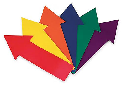 GSi Spot Markers – Non-Slip Non-Toxic Poly Spots – Floor Markers for PE, Sports & Classroom Activities - size: 4.⁠ ⁠Arrow