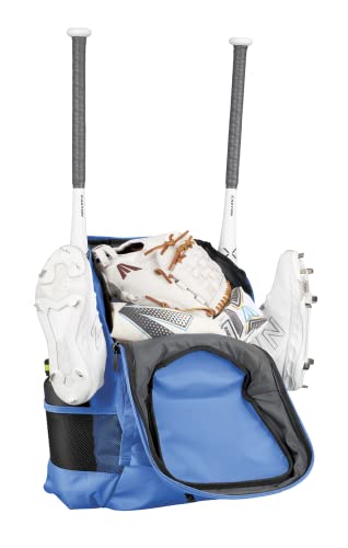 Easton | Ghost NX Backpack Equipment Bag | Adult | Fastpitch Softball | Team Logo Panel | Multiple Colors - color: Carolina Blue