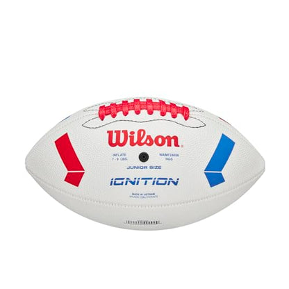 WILSON NFL Ignition Footballs - color: White, size: Junior - Ages 9-12, style: NFL Ignition