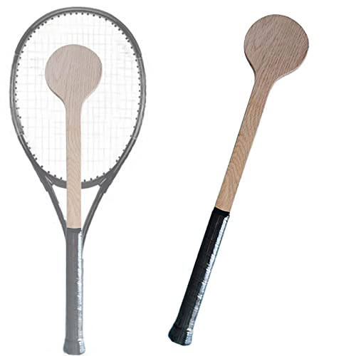 Milageto Tennis Racket Pointer Wooden Mid Spoon Tennis Practice Stick