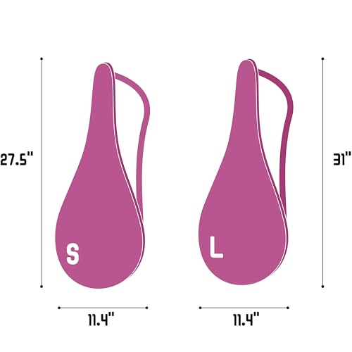 Tennis Bag Lightweight and Padded Tennis Rackets Cover with Adjustable Shoulder Strap - color: pink, size: 27.5"x11.4"