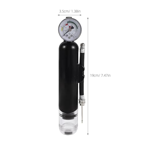 1 Set Ball Pump with Pressure Gauge - Sports Ball Inflator - Flexible Hose Air Pump with Inflation Nozzle for Basketball, Football, Soccer, Volleyball