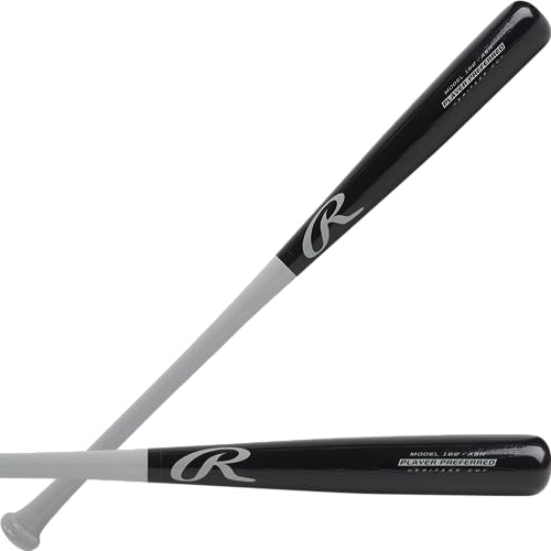 Rawlings Rawlings | Youth Wood Baseball Bat | Ash | Multiple Sizes & Colors - color: Black / Grey | 162Y | Player Preferred Series, size: 27"