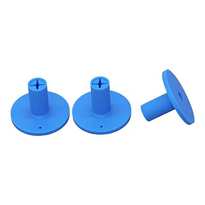 Golf Rubber Tee Holder Set for Golf Driving Range Tee Practice Tool Pack of 3 - color: Blue