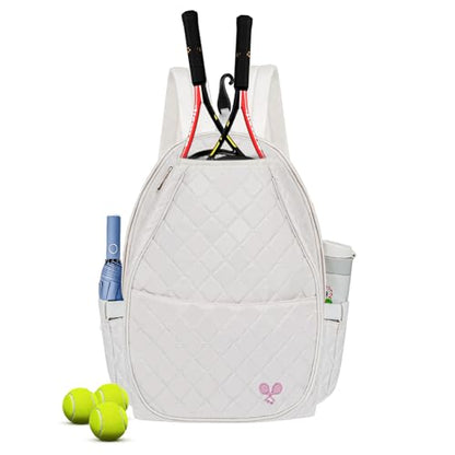 Tennis Bags for Women, Tennis Backpack Pickleball Racket Bags,Water-Resistant Sling Tote Padel Bag for Pickleball Tennis Badminton, Cute Gifts for Women Girl, Duffle Bag Gym Travel