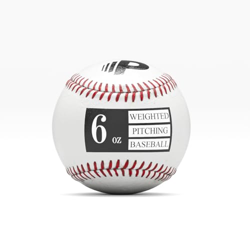 Premier Pitching Weighted Leather Baseballs | Weighted Training Balls to Improve Power & Pitching Training | Increase Pitch Velocity for All Skill Levels - size: 6 oz