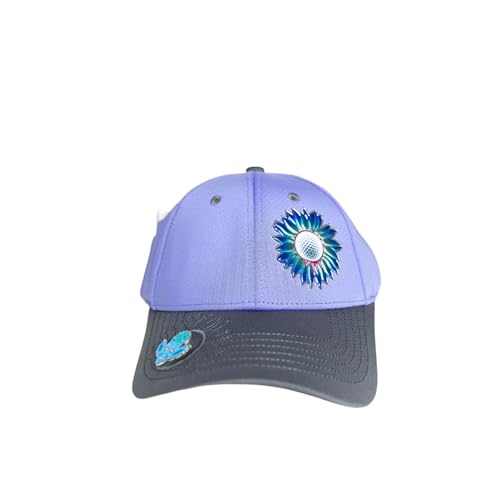 Ladies Adjustable Hats - Tee Holder with Tees & Bill Magnet with Ball Marker - 100% Custom Made - color: Velvet Hammer, style: Offset