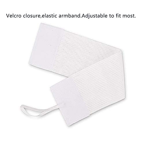 11 Pcs White Armbands Soccer Football Rugy Captain Armbands Mourning Armband for Multipurpose Use,DIY,Restaurant,Team Sport,Hospital,School