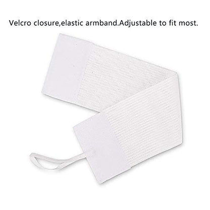 11 Pcs White Armbands Soccer Football Rugy Captain Armbands Mourning Armband for Multipurpose Use,DIY,Restaurant,Team Sport,Hospital,School