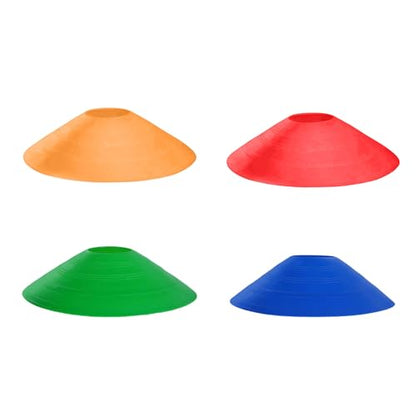 5Pieces High Visibility Markers Sport Training Discs Nonslip for Team Exercises and Safe Playgrounds Use Poly