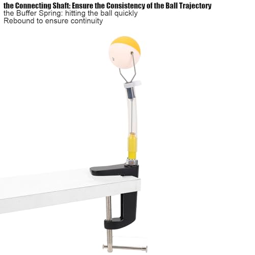 LIZEALUCKY Table Tennis Training Robot Rapid Rebound Pingpong Ball Machine for Practice