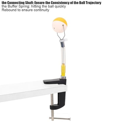 LIZEALUCKY Table Tennis Training Robot Rapid Rebound Pingpong Ball Machine for Practice