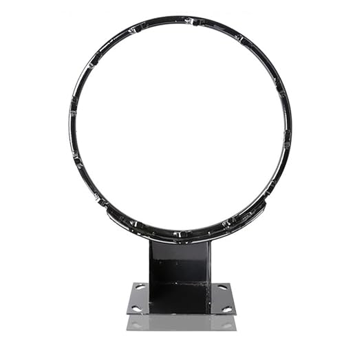 Heavy Duty Basketball Rim Replacement, Portable Basketball Hoops, Wall Door Mounted Basketball Hoop, for Indoor, Outdoor Use - color: Black
