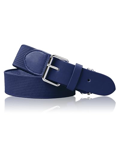 STELLE Baseball/Softball/Fastpitch Belt Girls Sports Elastic Adjustable Boys Uniform Belts Youth and Adult Sizes - color: Navy, size: Adult